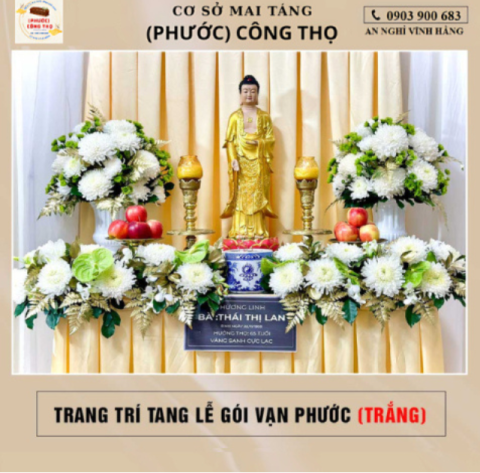 TRANG TRÍ TANG LỄ GÓI VẠN PHƯỚC (TRẮNG)